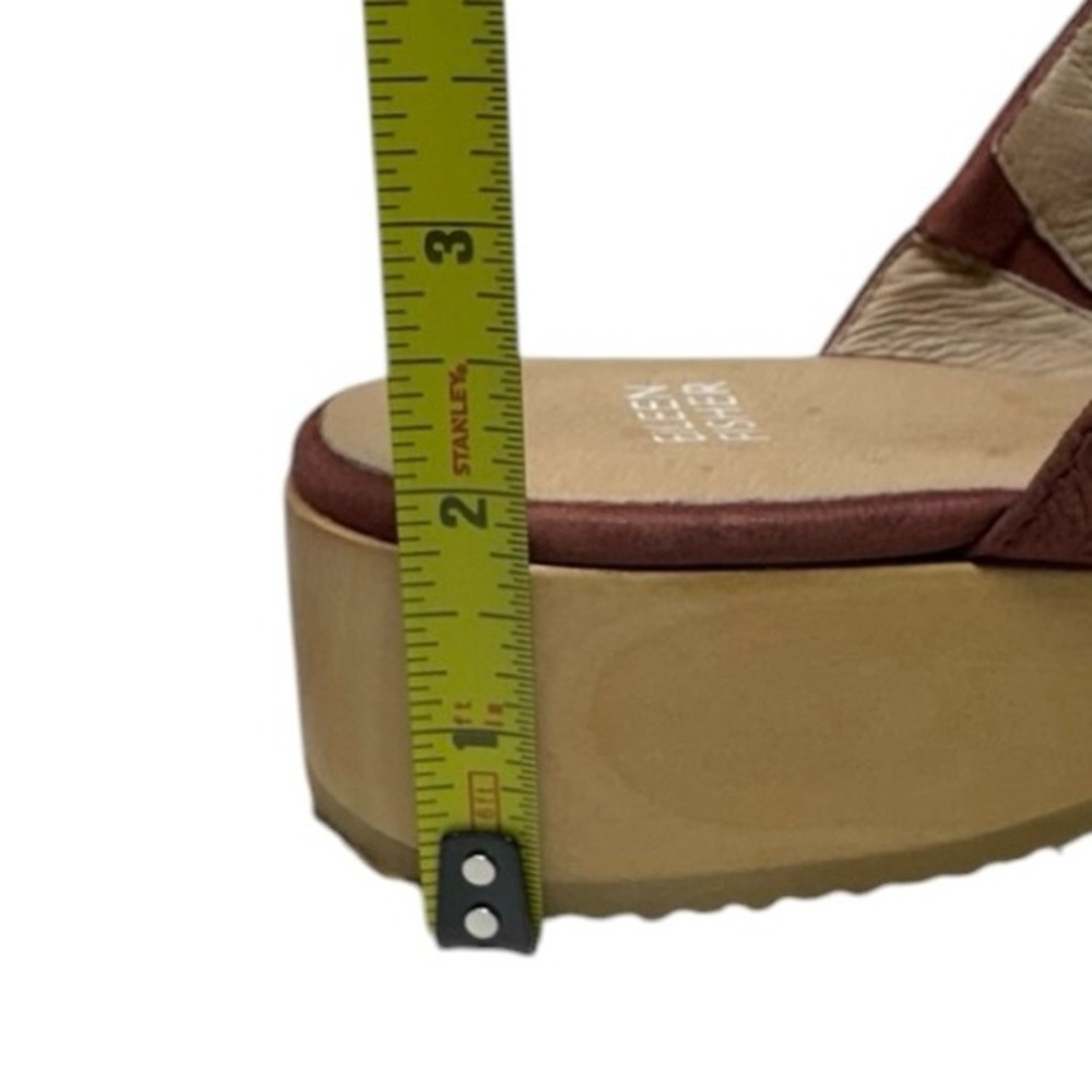 Eileen Fisher Leather Rust Colored Mules with Tan Sole Size 8 - Picture 12 of 13
